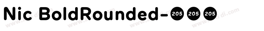 Nic BoldRounded字体转换